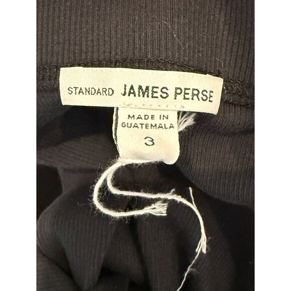 James Perse Black Rib Knit Midi Skirt NWT - Size L - Picture 9 of 9